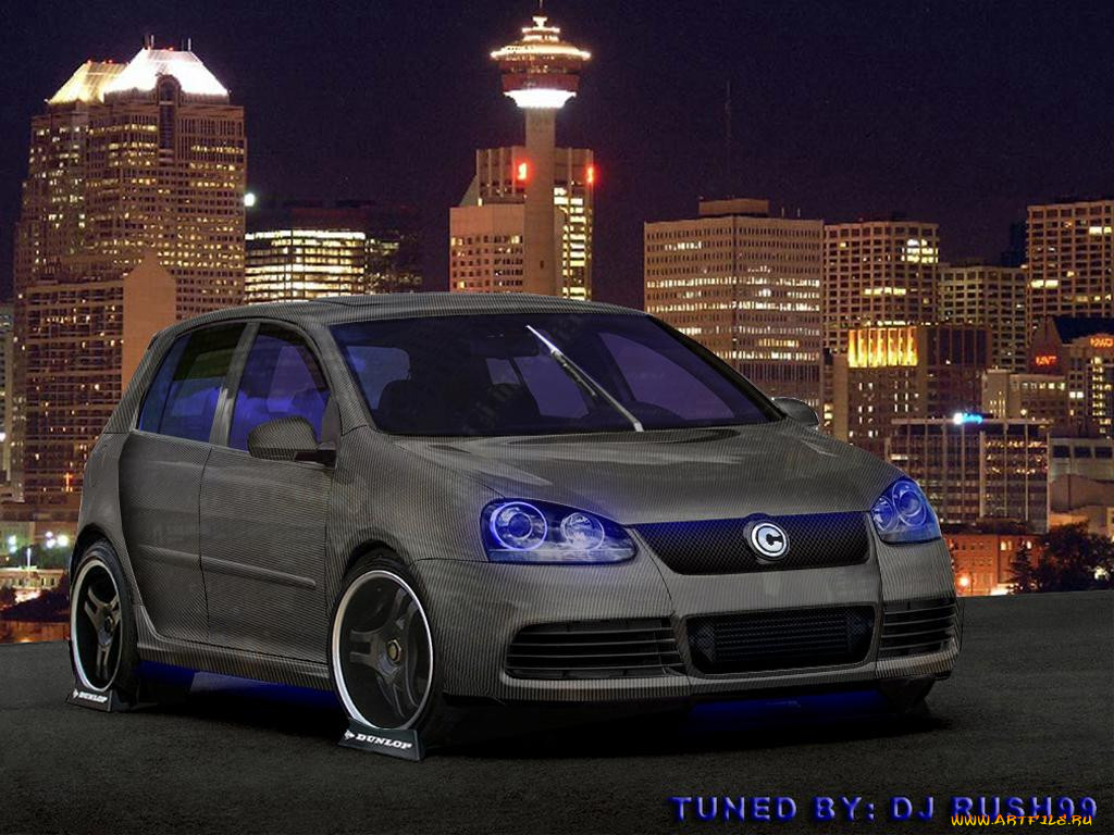 volkswagen, golf, virtual, 